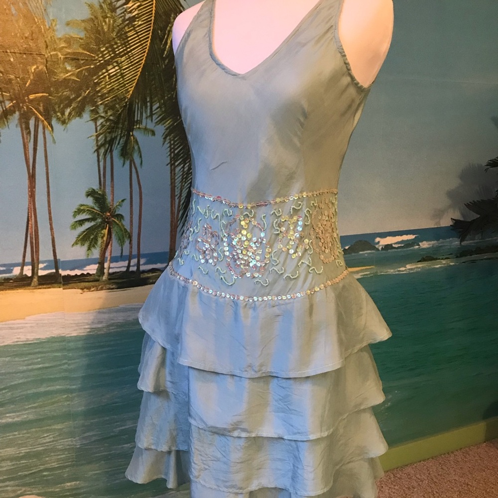 Silk mini dress